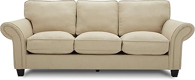 Canapé 3 places en tissu accessible, beige, 22*94*92 cm, 2296-2s-beige