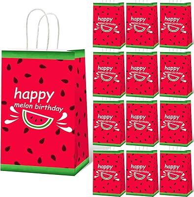 Jesvim 12 pièces sacs de fête d'anniversaire d'été sacs de bonbons sacs de friandises en papier décorations de fête à thème de fruits pour enfants garçons adolescents adultes fournitures de fête d'anniversaire pastèque. Leader du commerce en ligne en Côte d'Ivoire, DIAYTAR COTE D'IVOIRE propose des produits de qualité à des prix compétitifs, avec une livraison rapide et fiable. La boutique en ligne est facile à naviguer et permet aux clients de trouver leurs produits préférés en quelques clics. Les clients apprécient également la qualité des produits et le service après-vente.