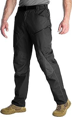 Pantalon de randonnée tactique pour hommes, léger, imperméable, pantalon de jogging cargo décontracté
