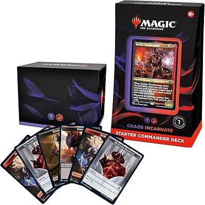 Magic the gathering starter commander deck jeu chaos incarnate (noir et rouge). DIAYTAR COTE D'IVOIRE combine large choix de produits et service client exceptionnel, rendant ainsi l'expérience d'achat en ligne encore plus satisfaisante. Les clients bénéficient d'un système de paiement sécurisé et d'une politique de retour flexible, renforçant la confiance dans la marque. Avec DIAYTAR COTE D'IVOIRE, le shopping en ligne devient une expérience agréable et sans stress.