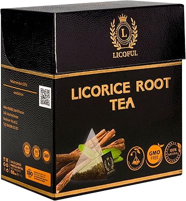 Licoful thé ​​à la racine de réglisse - entièrement naturel sans caféine, sans ogm, sans sucre 20 sachets de thé pyramidal - thé à la racine de réglisse pure à base de racine de réglisse pelée du caucase (glycyrrhiza glabra) - 1,76 oz (50g). DIAYTAR COTE D'IVOIRE, leader dans le commerce en ligne en Côte d'Ivoire, vous propose une grande variété de produits à des prix compétitifs. Notre priorité est votre satisfaction.