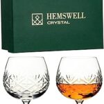 Ensemble de 2 verres à cognac en cristal hemswell - verres à cognac