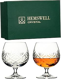 Ensemble de 2 verres à cognac en cristal hemswell - verres à cognac