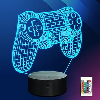 Lampe d'illusion 3d ammonite pour console de jeu avec télécommande et fonction