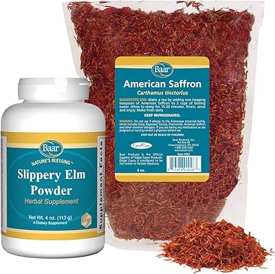 Kit de thé au safran américain et de poudre d'écorce d'orme rouge