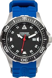 Montre cressi manta pour plongeurs professionnels, protection 100 m, 10 atm, taille unique