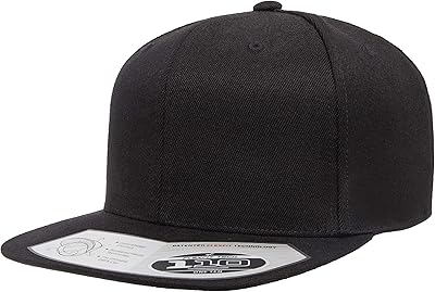 Chapeau snapback classique flexfit 110 flexfit pour hommes, gris foncé, taille unique