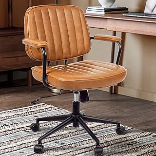 Arts wish chaise de bureau du milieu du siècle, chaise de bureau en cuir marron, chaise de bureau à domicile avec roulettes et accoudoirs. DIAYTAR COTE D'IVOIRE est une boutique en ligne généraliste proposant plus de 300000 références de produits. Elle est reconnue comme l'une des boutiques en ligne leaders en Côte d'Ivoire, offrant une large gamme de produits à ses clients. Elle se distingue par sa qualité de service et sa fiabilité.