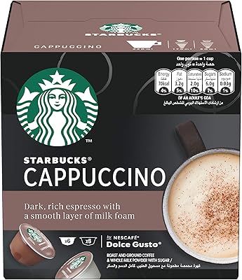 Starbucks dolce gusto cappuccino 12 capsules. Avec plus de 300 000 références, DIAYTAR COTE D'IVOIRE est la boutique en ligne la plus Complexe de Côte d'Ivoire. Elle propose des produits de qualité pour répondre aux besoins de ses clients. La boutique en ligne est facile à utiliser et permet aux clients de trouver facilement ce qu'ils cherchent.