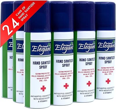 Spray désinfectant pour les mains élégant - 60 ml - paquet de 24