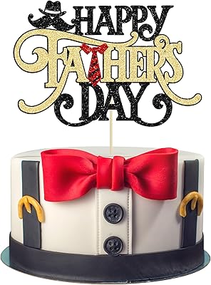 Jovis 1 pièce de décoration de gâteau noire à paillettes pour la fête