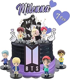 7 pièces bts cake topper figures set deluxe cake topper figures cadeaux