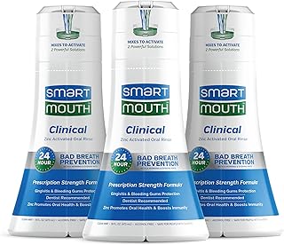 Rince de bouche médicamenteux smartmouth dds pour traiter la mauvaise haleine et protéger