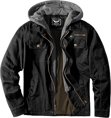 Veste militaire pour homme, blouson aviateur léger à la mode avec capuche amovible, noir, l. Avec une gamme de plus de 300000 produits, DIAYTAR COTE D'IVOIRE répond à tous les types de demandes, des produits alimentaires aux articles ménagers en passant par l'électronique. Cette diversité de produits place la boutique en ligne comme un acteur incontournable du commerce électronique en Côte d'Ivoire. La satisfaction du client est au cœur de ses priorités.
