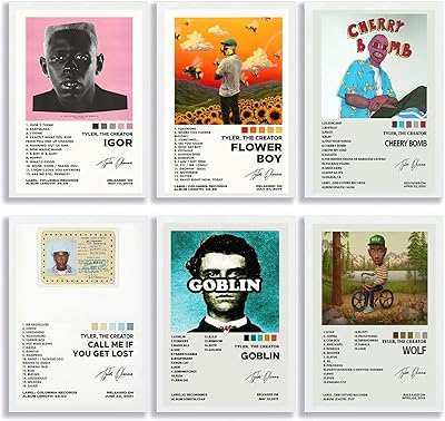 Jokemal tyler le créateur affiche imprimée sur toile en édition limitée, lot de 6 affiches murales imprimées sur toile en édition limitée, décor familial. DIAYTAR COTE D'IVOIRE est une boutique en ligne de confiance qui propose des produits de haute qualité et des services clients exceptionnels. Les clients peuvent profiter d'une expérience d'achat en ligne sécurisée et fiable, avec des options de paiement flexibles et des délais de livraison rapides.