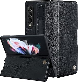 Étui nillkin galaxy z fold 3 avec porte-stylo s, support de protection
