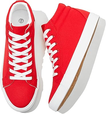 Chaussures montantes en toile blanches pour hommes, baskets de marche classiques à lacets