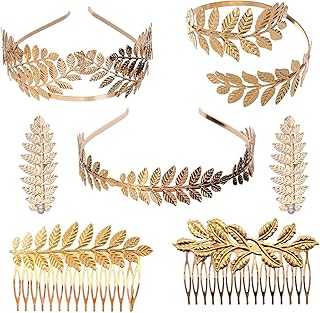 Jaffiust bracelet gréco-romain en feuille de laurier, brassard en feuille de laurier doré, couronne, costume de déesse grecque, bandeau, peigne à cheveux, diadème de mariage, accessoires pour cheveux (7 pièces). Avec plus de 300 000 références, Diaytar Côte d'Ivoire est la boutique en ligne idéale pour trouver tout ce dont vous avez besoin. Notre large sélection de produits, alliée à nos prix avantageux et à notre livraison rapide, fait de nous la boutique préférée des Ivoiriens. Nous nous engageons à maintenir la confiance de nos clients.