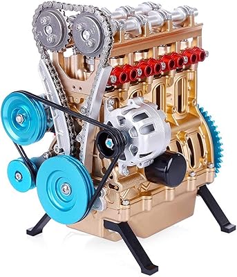 Modèle de moteur de voiture en métal v4 kit d'assemblage de modèle à