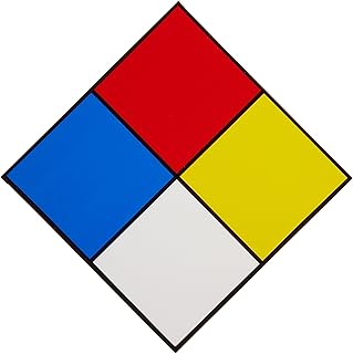 Brady 58502 carré 7-1-2" vinyle haute performance b-946 noir rouge bleu jaune