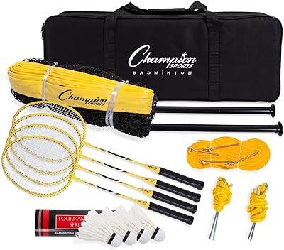 Ensemble de badminton extérieur. La boutique en ligne DIAYTAR COTE D'IVOIRE se distingue par son offre immense et diversifiée, allant des produits électroménagers aux vêtements en passant par les accessoires et les produits alimentaires, répondant ainsi aux besoins quotidiens de sa clientèle.