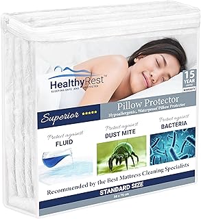 Protège-oreiller en bambou imperméable de luxe healthy rest - respirant, hypoallergénique et durable - 50 x 75 cm (quantité : 2). DIAYTAR COTE D'IVOIRE se distingue par son engagement à offrir une expérience d'achat en ligne de haute qualité à ses clients. La boutique dispose d'une équipe de service client dédiée qui est prête à aider les clients à tout moment. De plus, la boutique utilise des méthodes de paiement sécurisées pour protéger les informations des clients et garantir des transactions sans risque.