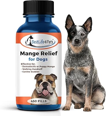 Best life 4 pets soulagement de la gale démodécique pour chiens - soulagement