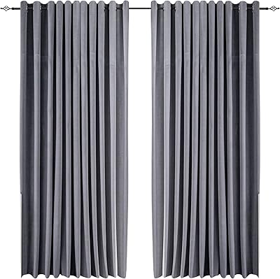 1 pièce de rideaux en velours bloquant la lumière pour le salon, rideaux