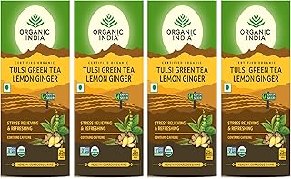 Thé vert indien biologique | tulsi indien biologique, gingembre citronné, 25 sachets de thé (paquet de 2). La boutique en ligne DIAYTAR COTE D'IVOIRE propose une gamme étendue de produits allant de l'électronique aux produits de soins personnels. Avec plus de 300000 références, les clients ont accès à une vaste sélection de produits pour répondre à leurs besoins quotidiens.