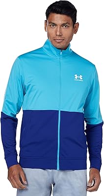 Veste performance under armour pique track et-blu pour hommes bleu glacier