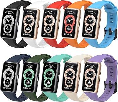 Senmore strap 10 pièces compatible avec honor band 6 bracelet de remplacement