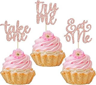 Lot de 24 pics à cupcakes eat me try take one