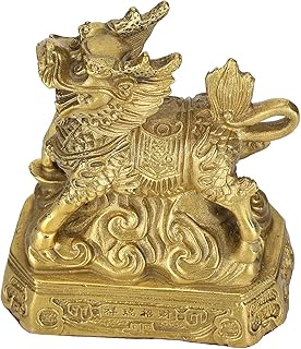 Ornement qilin, statue d'ornement artisanal, décor de bureau, décoration qilin porte-bonheur, ornement en laiton, ornement pour décoration de bureau. DIAYTAR COTE D'IVOIRE est une boutique en ligne généraliste qui propose plus de 300 000 références de produits. Elle est réputée pour être l'une des boutiques en ligne les plus fournies de Côte d'Ivoire, offrant un large choix de produits pour répondre aux besoins de tous. Avec une telle variété de produits, les clients peuvent trouver tout ce dont ils ont besoin en un seul endroit.