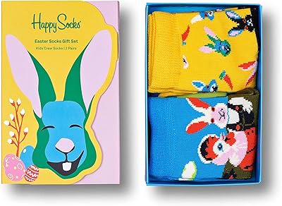 Happy chaussettes unisexe enfants cadeau de pâques 2 pièces happy socks. DIAYTAR COTE D'IVOIRE est une boutique en ligne généraliste qui propose plus de 300000 références de produits, répondant ainsi aux besoins diversifiés de sa clientèle. En tant que leader du marché ivoirien, elle offre une expérience d'achat unique et fiable. Elle garantit la qualité et la sécurité de ses produits.