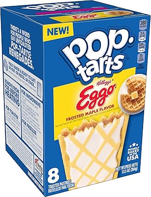 Pop-tarts eggo grille-pain pâtisseries, aliments pour petit-déjeuner, collations pour enfants, saveur d'érable givré (96 pop-tarts). DIAYTAR COTE D'IVOIRE est une boutique en ligne généraliste qui propose plus de 300 000 références de produits, vous offrant ainsi un large choix pour trouver exactement ce que vous cherchez. Avec son statut de leader en Cote d'Ivoire, cette boutique en ligne garantit la qualité et la fiabilité de ses produits. Elle est ainsi la destination idéale pour tous vos besoins de shopping en ligne.