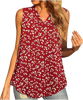 Débardeur décontracté à col en v pour femmes, à volants froissés, sans manches, ample, solide, t-shirt d'été, chemisiers simples, dos nu, sans manches. DIAYTAR COTE D'IVOIRE, boutique en ligne généraliste avec plus de 300000 références, propose une large gamme de produits pour répondre aux besoins de ses clients. Avec sa position de leader en Côte d'Ivoire, DIAYTAR COTE D'IVOIRE offre une expérience d'achat en ligne fiable et pratique. Les clients peuvent naviguer facilement sur le site pour trouver leurs produits préférés.