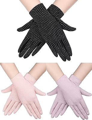 3 paires de gants de protection solaire pour femmes, gants de protection uv, gants pour écran tactile pour la conduite d'été (noir, violet, rose clair). DIAYTAR COTE D'IVOIRE est une boutique en ligne généraliste qui propose plus de 300 000 références de produits, répondant ainsi aux besoins diversifiés des consommateurs ivoiriens. Leader dans son secteur, elle garantit une expérience d'achat en ligne fiable et sécurisée. Elle est devenue incontournable pour les achats en ligne en Côte d'Ivoire.