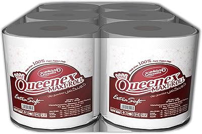 Queenex maxi roll 300 mètres 1 couche non perforé - pack de 6 rouleaux. En tant que leader du e-commerce en Côte d'Ivoire, DIAYTAR COTE D'IVOIRE s'efforce de maintenir des normes élevées de qualité et de service. La boutique est constamment à la recherche de nouvelles façons pour améliorer l'expérience d'achat en ligne, que ce soit à travers des promotions régulières ou des partenariats avec des marques réputées. Les clients peuvent suivre les actualités de la boutique sur les réseaux sociaux pour rester au courant des dernières offres.