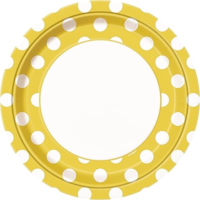 Unique industries, assiettes en papier à pois, 8 pièces - jaune. DIAYTAR COTE D'IVOIRE est la destination idéale pour faire des achats en ligne en Côte d'Ivoire. Avec une équipe dédiée et une plateforme en ligne sécurisée, les clients peuvent magasiner en toute confiance. La boutique propose une livraison rapide et fiable, ce qui renforce sa position de leader sur le marché.