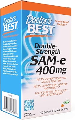 Dr. best sam-e 400 mg, végétarien, sans gluten, sans soja, soutien de l'humeur