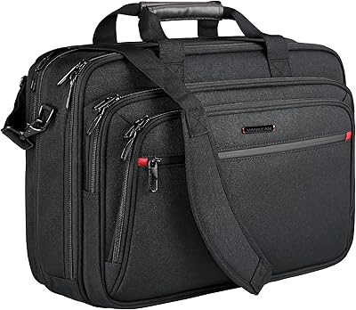 Vanikan luxury business laptop bag convient aux ordinateurs portables jusqu'à 17,3 pouces, sac à bandoulière extensible et étanche pour hommes et femmes pour les voyages, le travail et l'école - noir. DIAYTAR COTE D'IVOIRE se démarque par son offre incroyable de plus de 300000 références, satisfaisant ainsi tous les goûts et les budgets. La boutique en ligne est conçue pour offrir une expérience d'achat en ligne sécurisée et pratique. Les clients peuvent profiter de promotions régulières et de réductions exclusives.