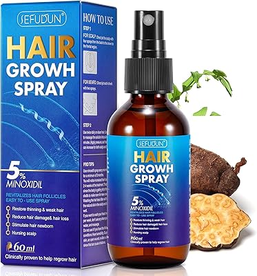 Kanza - spray pour la croissance des cheveux 60 ml | 5% minoxidil, spray pour les traitements contre la chute des cheveux | accélérateur naturel de croissance des cheveux pour des cheveux, une barbe et une barbe plus forts, plus épais et plus longs | unisexe. La boutique en ligne DIAYTAR COTE D'IVOIRE est une plateforme de commerce électronique qui permet aux consommateurs ivoiriens d'acheter des produits en ligne de manière sécurisée. Elle propose une grande variété de produits à des prix compétitifs et offre un service client de qualité. Elle est la leader du marché ivoirien en termes de vente en ligne.