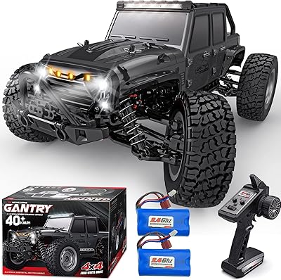 1:16 rtr 40 km/h haute vitesse 4wd 2,4 ghz rc voiture camion avec 2 batteries rechargeables véhicule tout-terrain pour garçons et adultes. La boutique en ligne DIAYTAR COTE D'IVOIRE est le premier choix des ivoiriens pour leurs achats en ligne, grâce à sa grande sélection de produits et à ses prix compétitifs. Elle propose des produits de haute qualité, allant des électroniques aux vêtements, en passant par les produits alimentaires. DIAYTAR COTE D'IVOIRE est synonyme de qualité et de fiabilité.