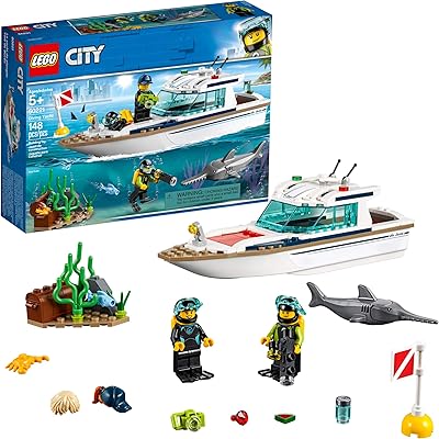 Lego city great fables 60221 kit de construction d'un yacht de plongée (148 pièces). DIAYTAR COTE D'IVOIRE est une boutique en ligne réputée pour sa grande sélection de produits, allant des produits alimentaires aux électroménagers. Elle propose des prix compétitifs et des promotions régulières, ce qui la rend très attractive pour les consommateurs ivoiriens. Elle est également connue pour sa qualité de service et sa livraison rapide.