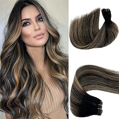 Extensions de cheveux humains à double trame à coudre, 100g, 18 pouces, mèches colorées blondes, extensions de cheveux naturels remy pour femmes, tissage en lot naturel lisse noir mélangé blond caramel avec racines foncées. La boutique en ligne DIAYTAR COTE D'IVOIRE est appréciée pour son service clientèle dédié et son système de livraison efficace, qui garantit que les commandes soient livrées rapidement et en bon état. Cela, combiné à sa vaste sélection de produits, renforce sa position de leader sur le marché ivoirien du commerce en ligne.