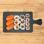 Planche à découper large rectangulaire - taille 30 x 10 cm, argent, 1