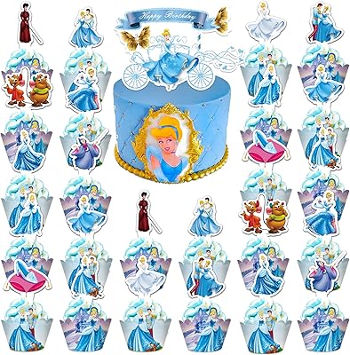 Fournitures de fête cendrillon, 49 pièces de décorations de cupcakes et emballages de cupcakes pour décorations de cupcakes sur le thème de la princesse cendrillon. DIAYTAR COTE D'IVOIRE est une boutique en ligne généraliste qui propose plus de 300000 références de produits, répondant ainsi aux besoins diversifiés de ses clients. Avec une large gamme de produits, elle est devenue la boutique leader en Cote d'Ivoire, offrant une expérience d'achat en ligne exceptionnelle. Elle sélectionne soigneusement ses fournisseurs pour garantir la qualité de ses produits.
