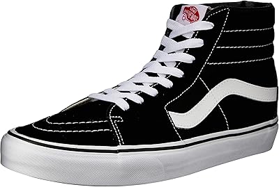 Chaussure classique vance sk8-hi(tm) pour hommes, toile noire/noir/blanc, 45/47 eu