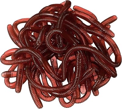 Jouet de ver de terre en plastique todmummy 25 pièces de faux vers
