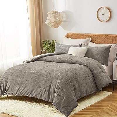 Parure de lit en velours moelleux pour lit queen size, ensemble de housse